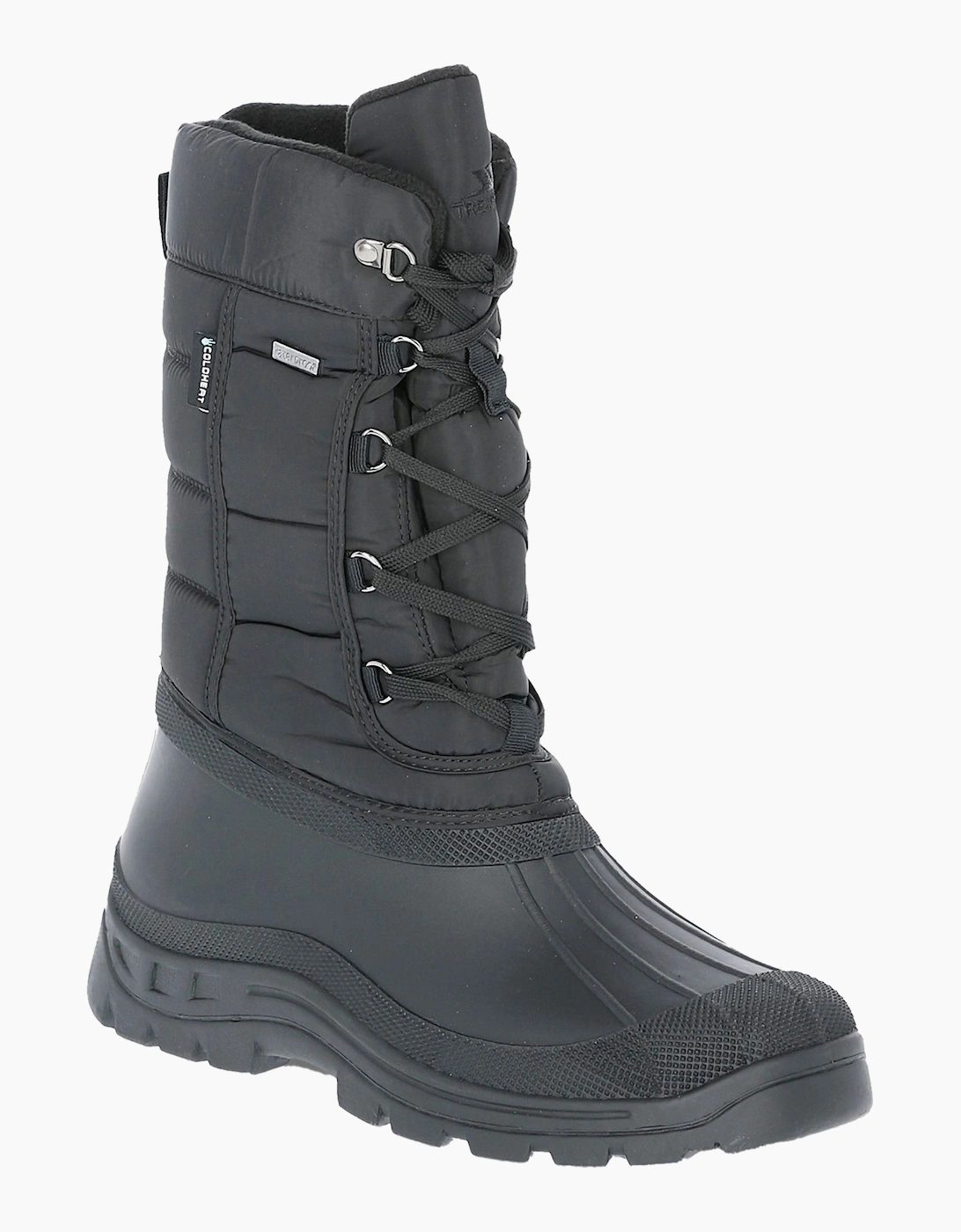 Trespass Men's Black Straiton Ii Waterproof Snowboots - : 8 Size 8 Uk