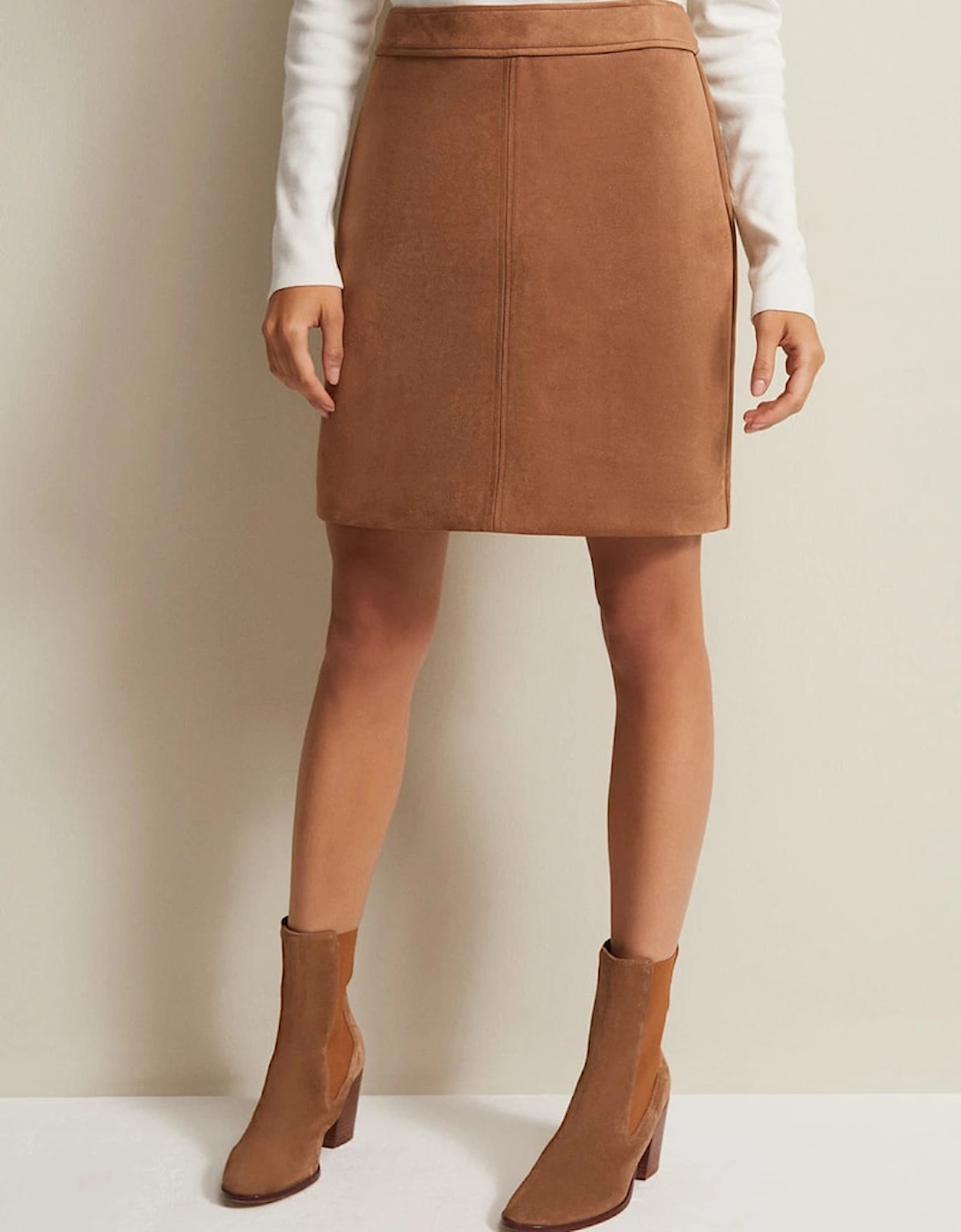 Darya Faux Suede Mini Skirt