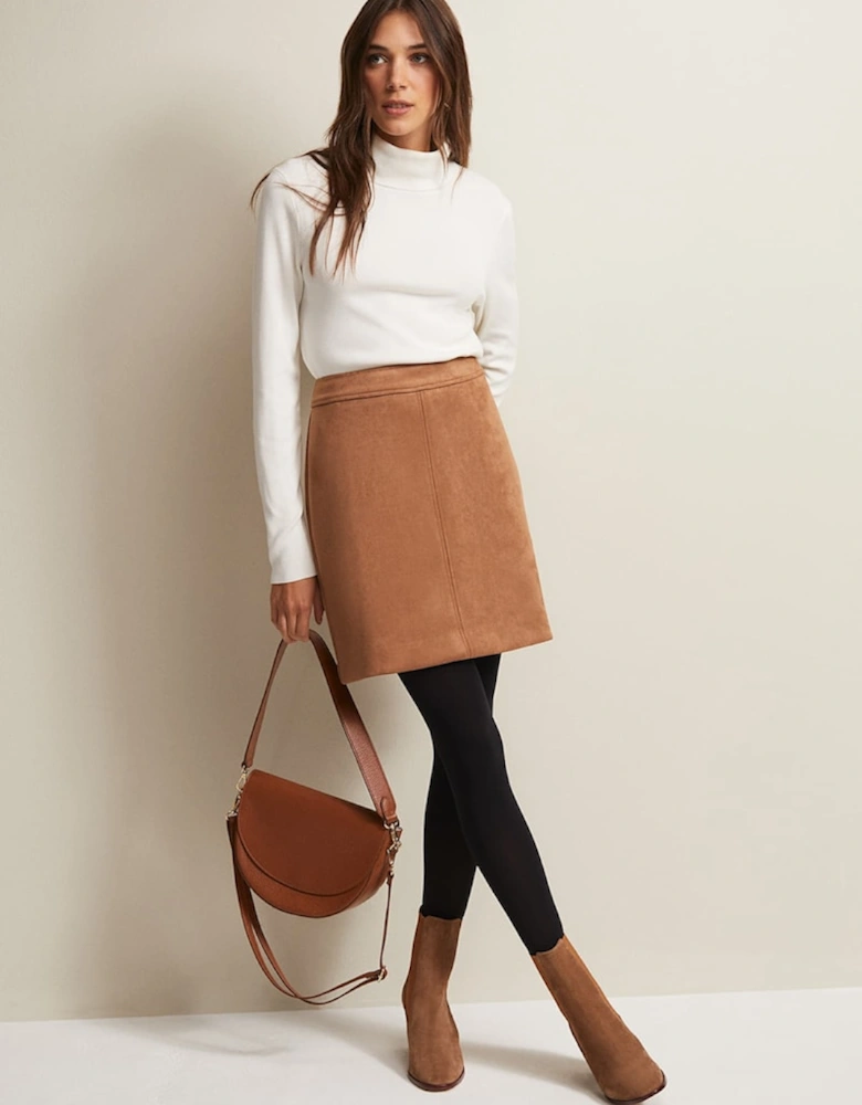 Darya Faux Suede Mini Skirt