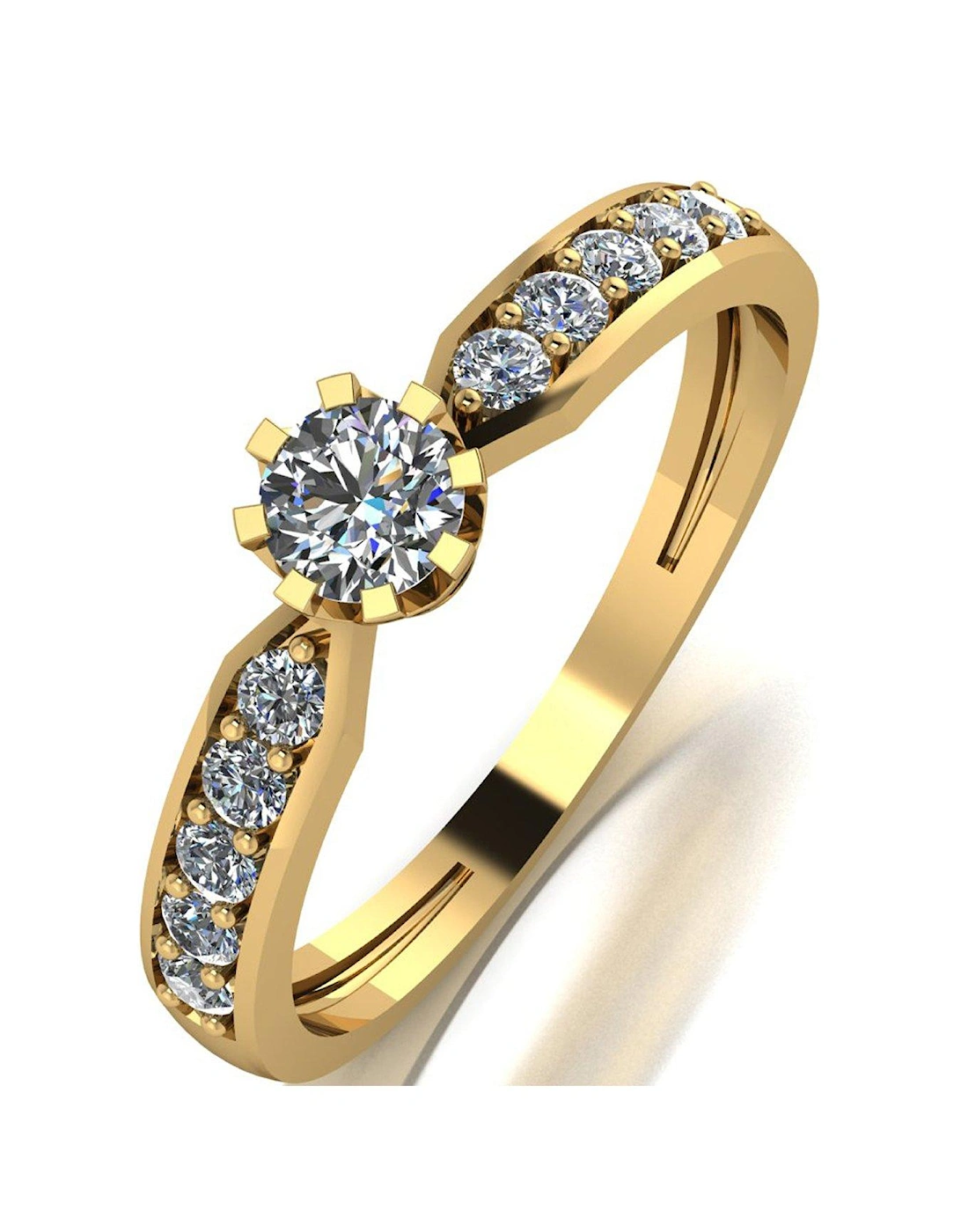 9ct Gold 0.50ct Total Solitaire Ring, 2 of 1