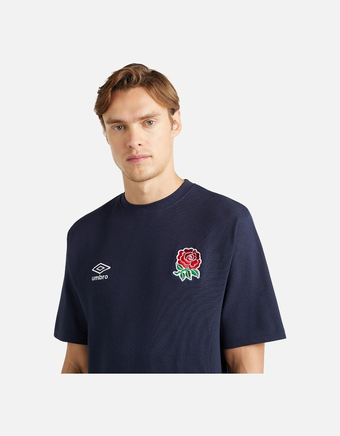 Mens Dynasty England Rugby Piqué T-Shirt
