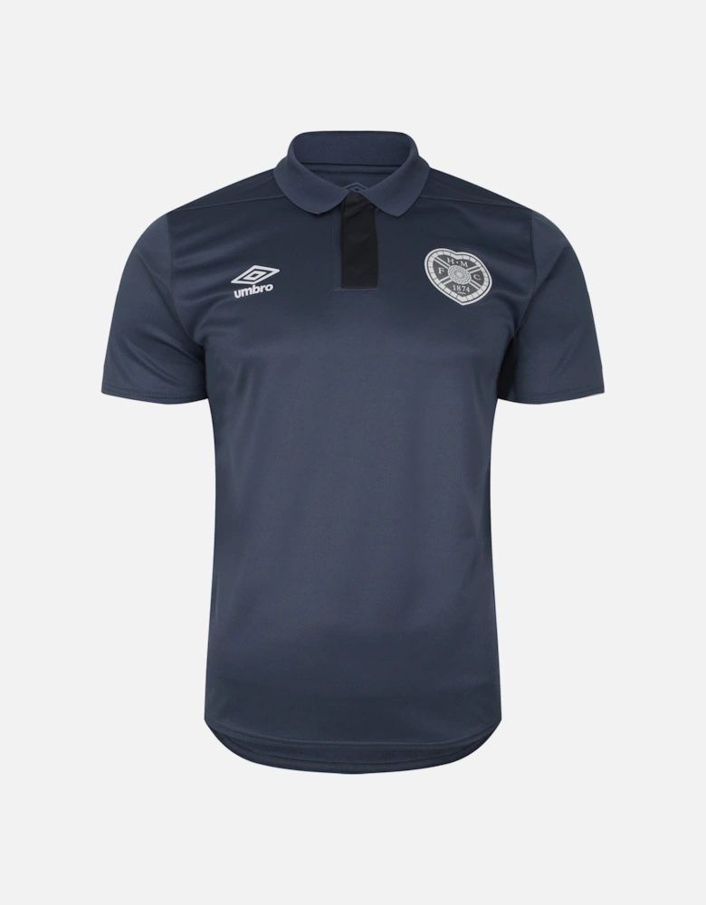 Mens 23/24 Heart Of Midlothian FC Polyester Polo Shirt
