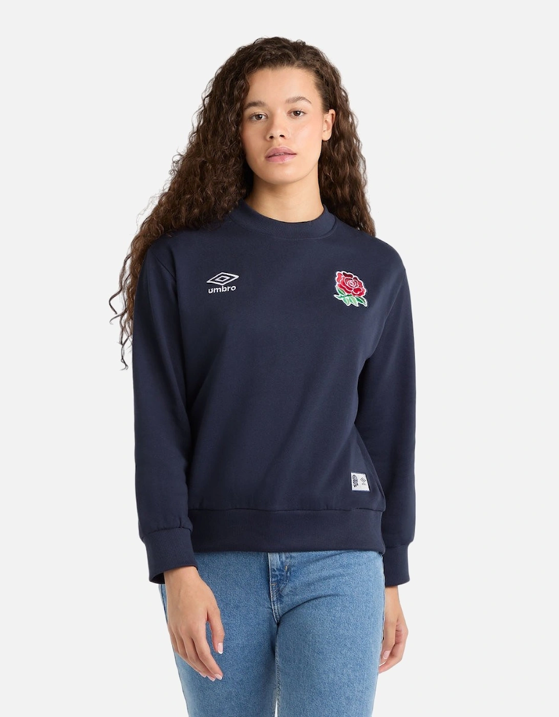 Womens/Ladies Dynasty England Rugby Sweatshirt, 5 of 4