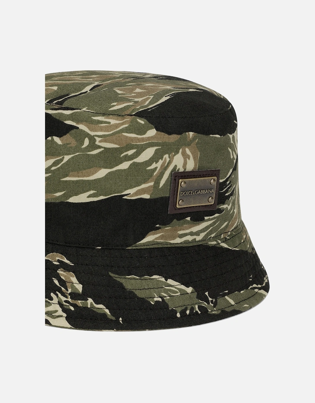 Boys Camouflage Logo Bucket Hat Khaki