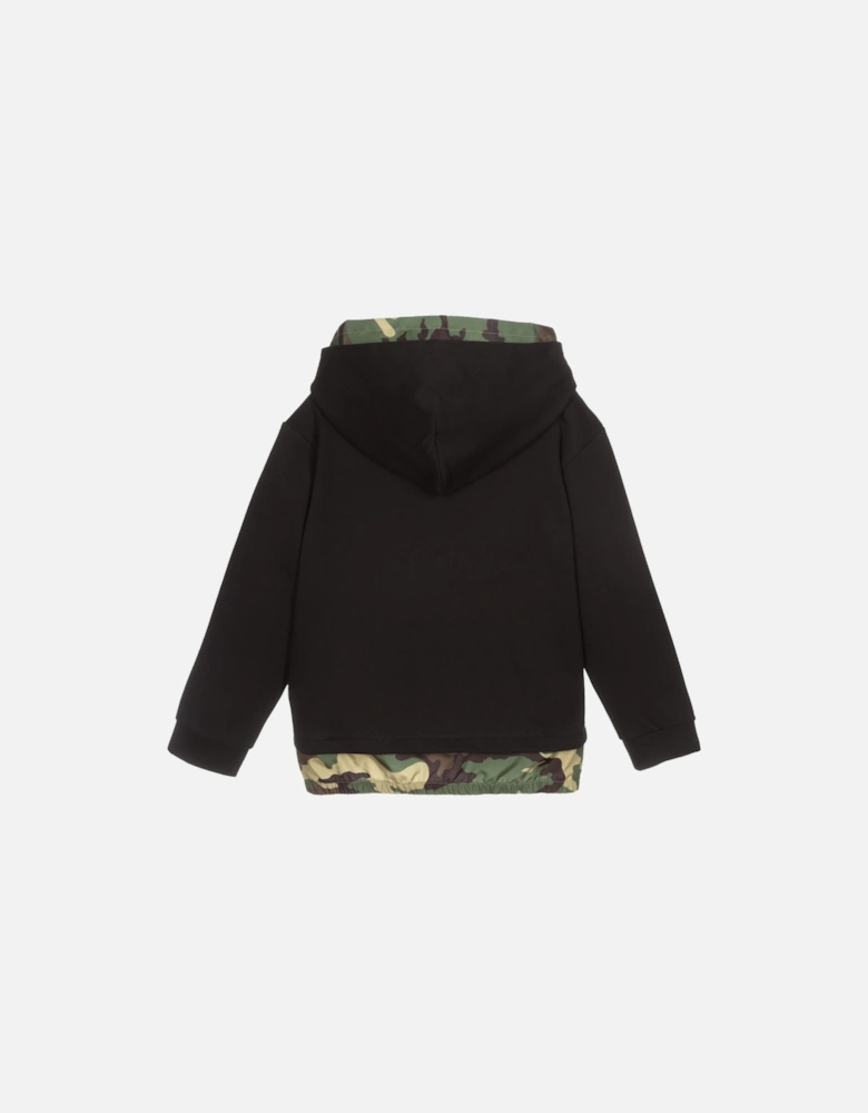 Boys Double Lined Hoodie Black