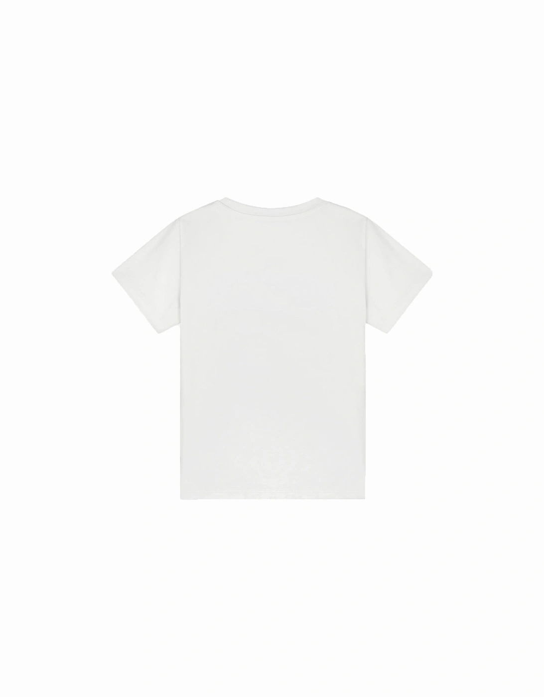 Girls Logo Print T-Shirt White