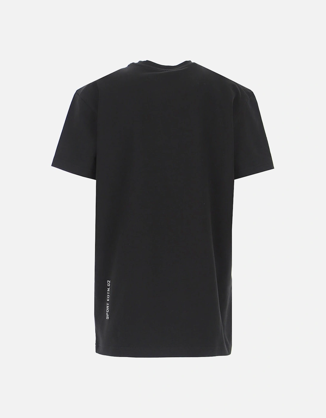 Boys Oversized Leaf Print T-shirt Black