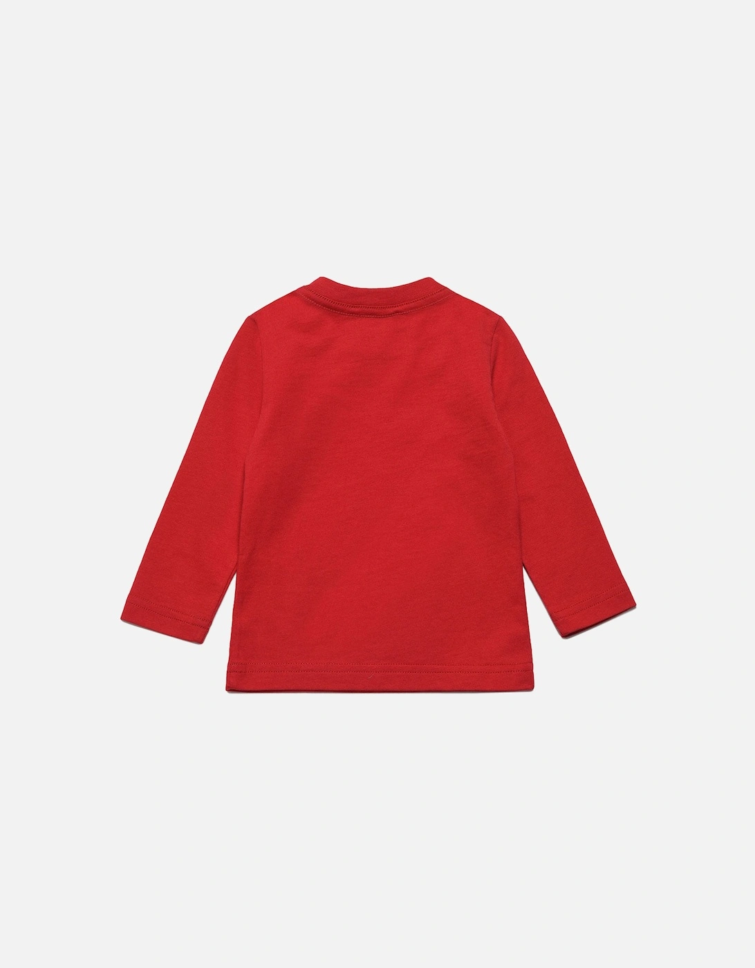 Baby Boys Logo Print Long Sleeve T-Shirt Red
