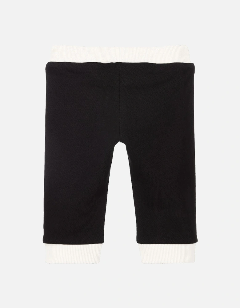 Baby Boys Logo Cotton Joggers Black