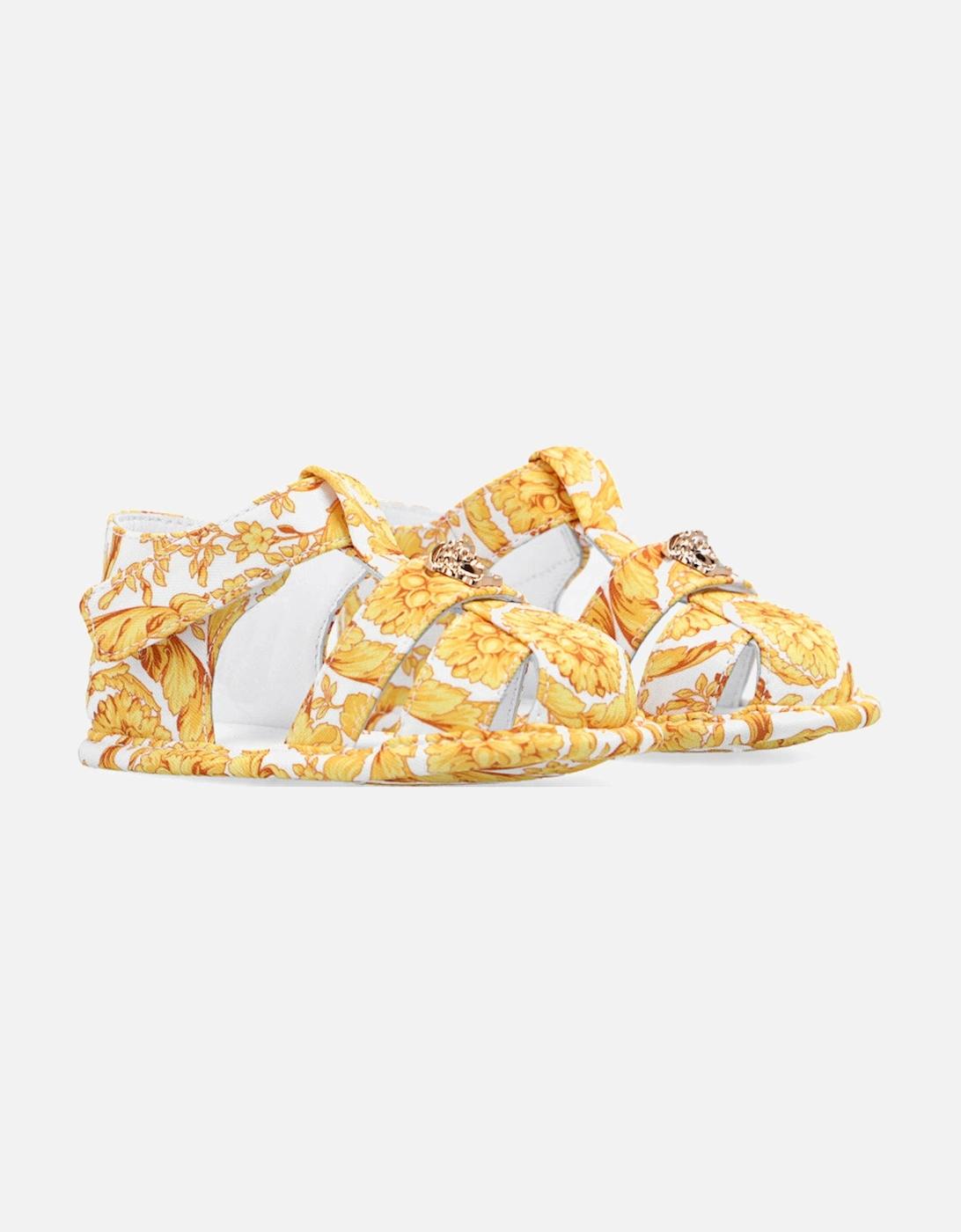 Girls Classic Print Sandals Gold