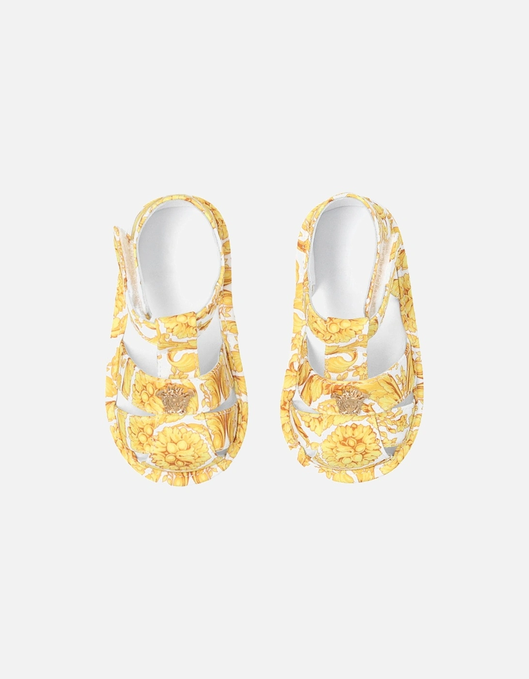 Girls Classic Print Sandals Gold