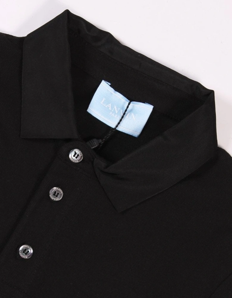 Boys Long Sleeve Polo Shirt Black