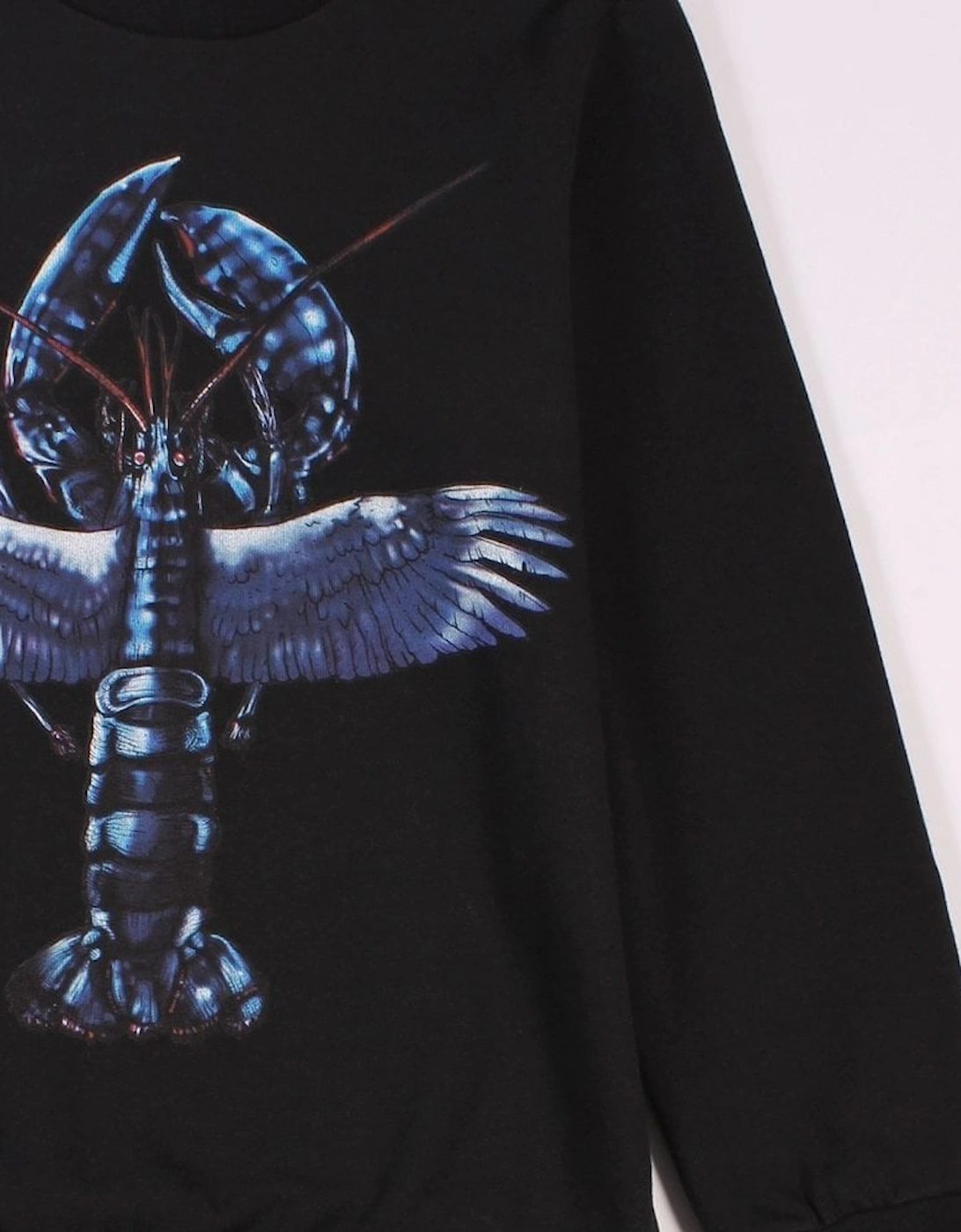Boys Lobster Print Sweatshirt Black