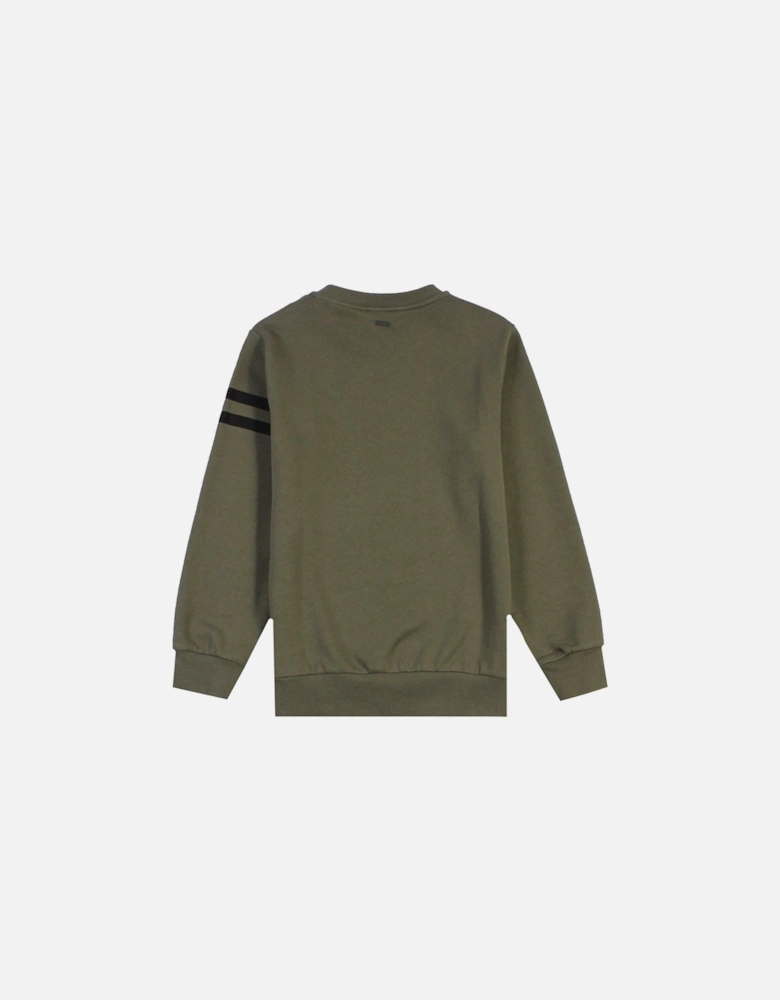 Boys Logo Sweatshirt Khaki