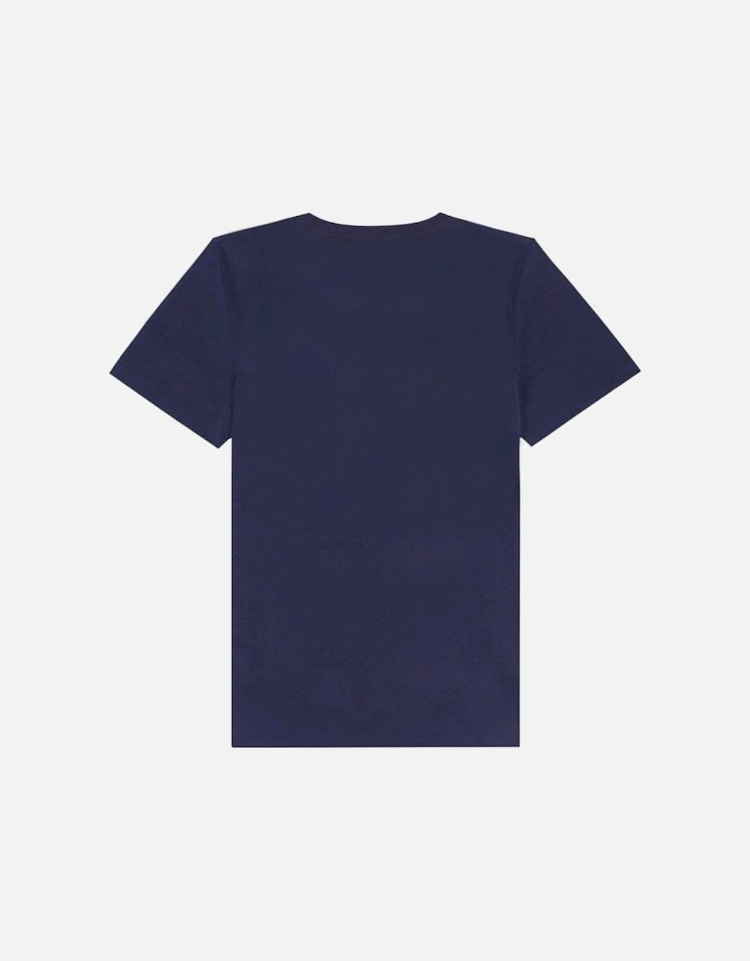 Men's Graphic Logo Print T-Shirt Blue