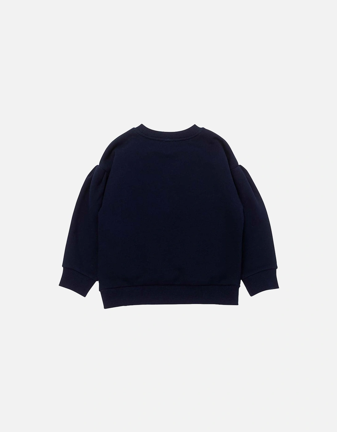 Girls Tiger Logo Sweater Navy