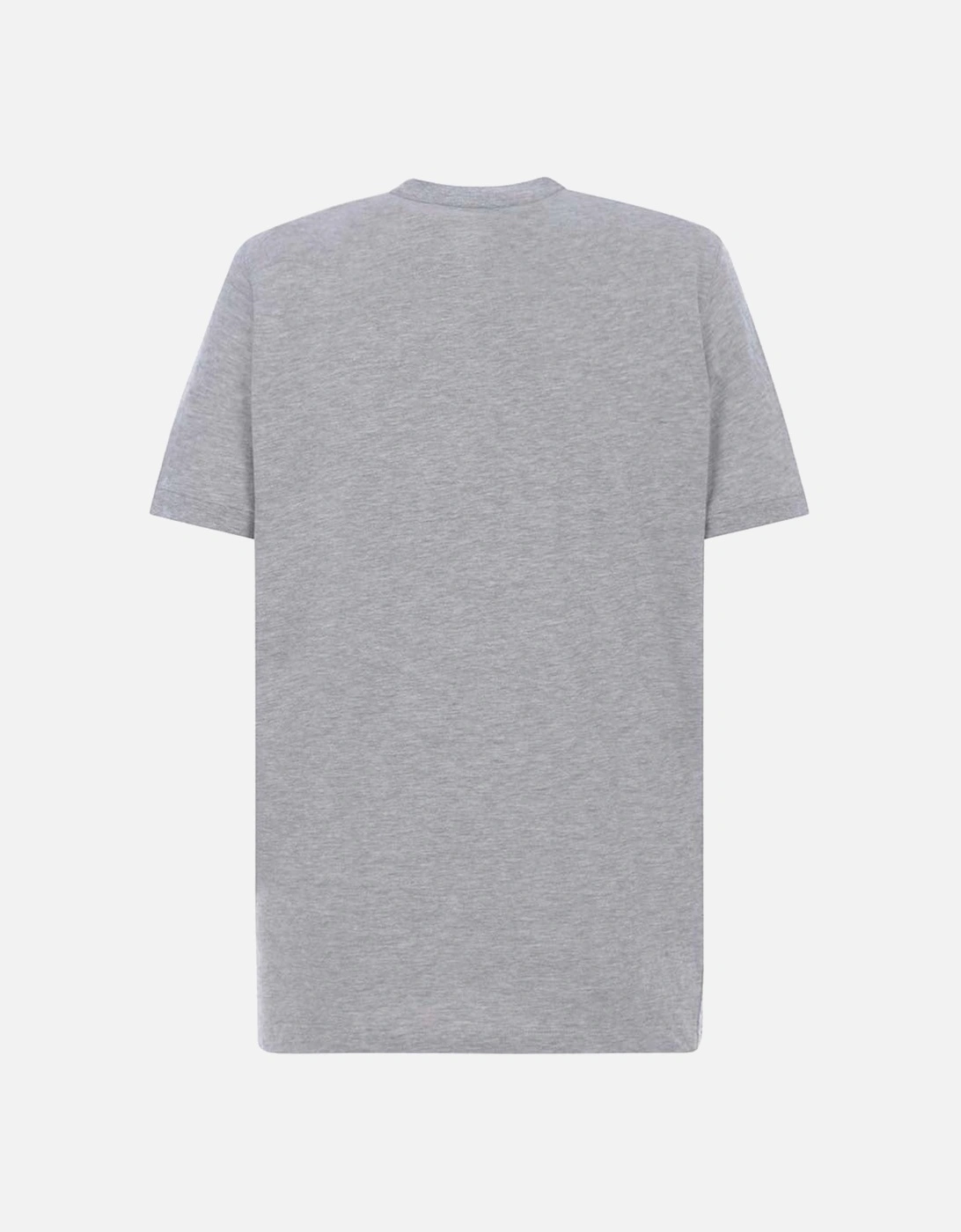 Men's Leaf Print Short Sleeve T-Shirt Grey