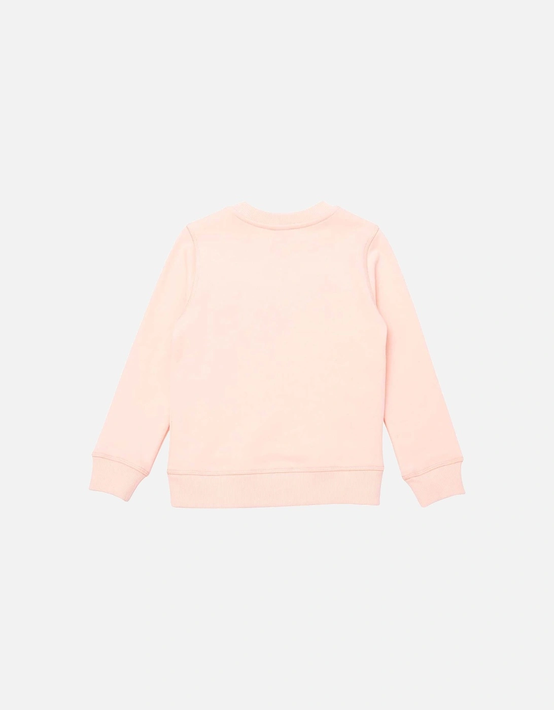Girls Elephant Logo Sweater Pink