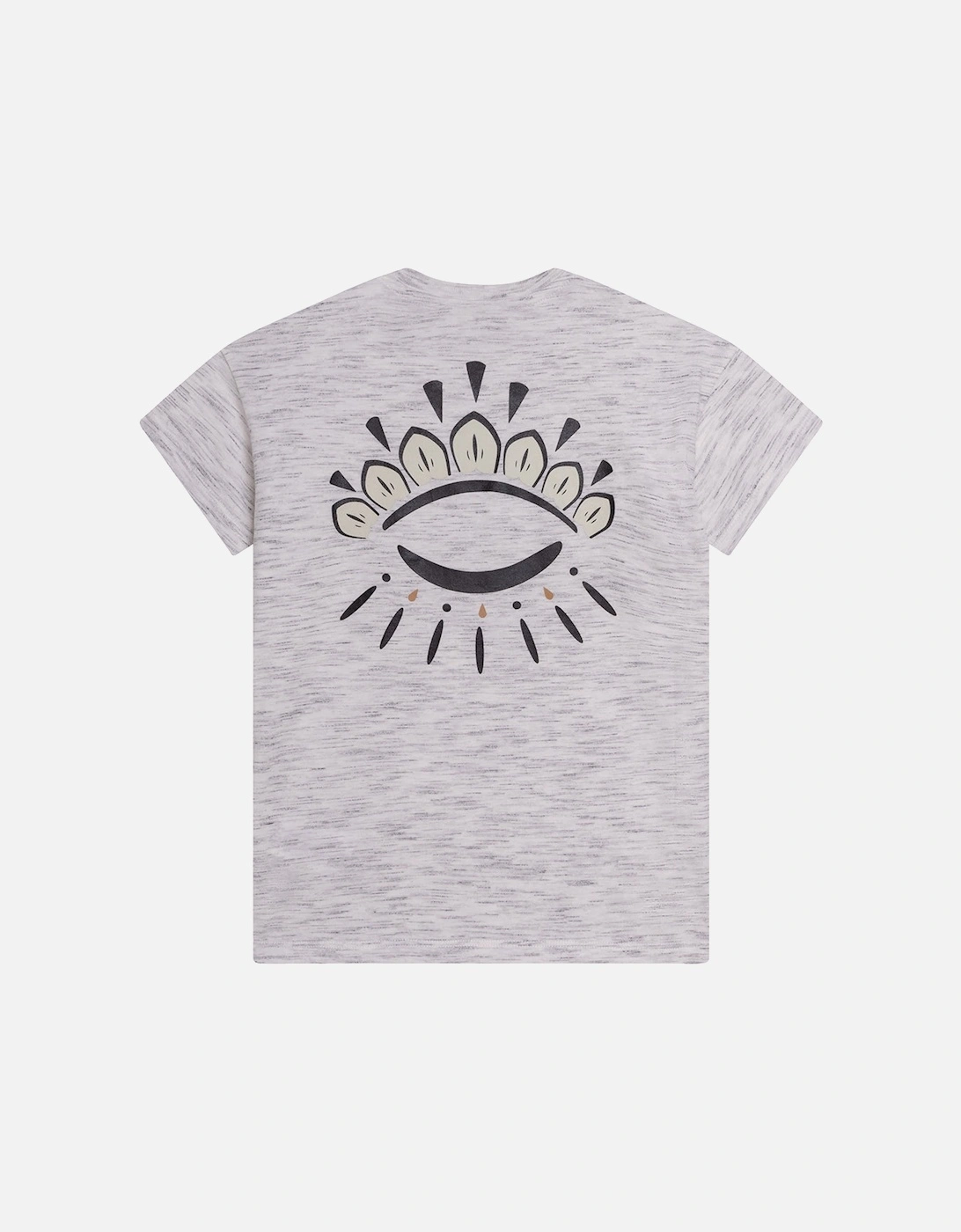 Girls Eye Print T-Shirt Grey