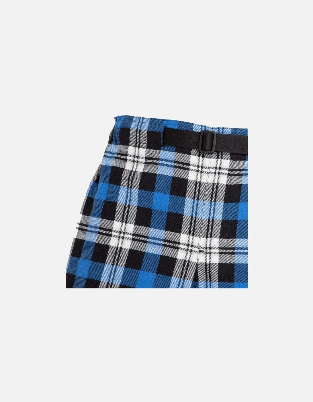 Men's Checked Belt Shorts Blue