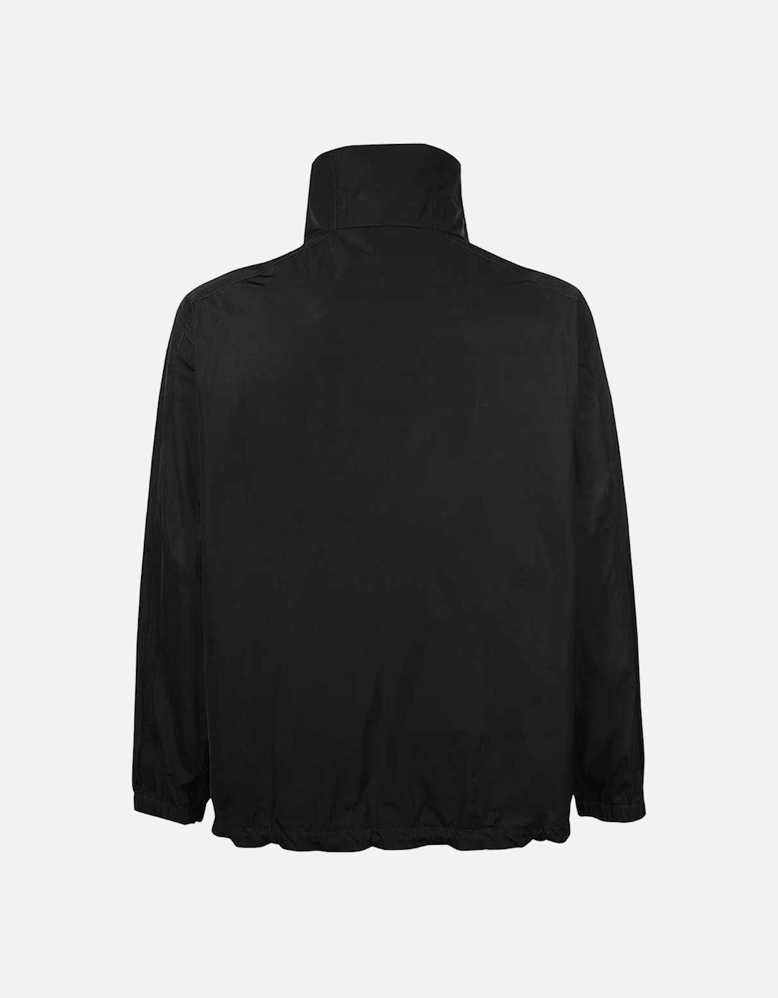 Men's High Neck Zipped Lightweight Jacket Black