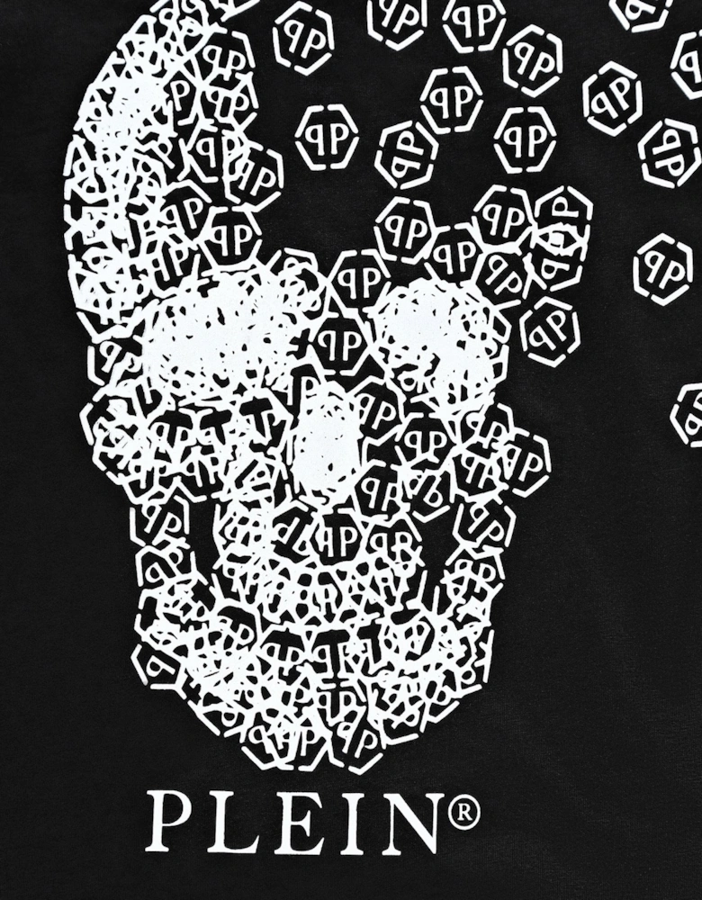 Boy's T-shirt Broken Skull Black