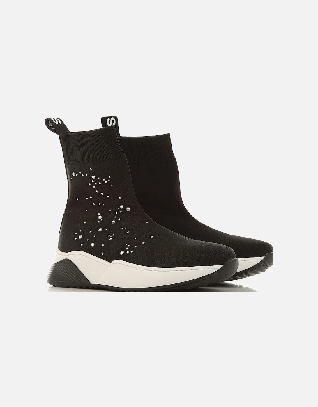 Girls Embellished Slip on Sneakers Black