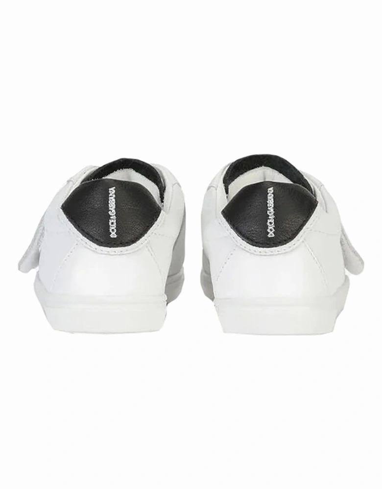 Boys Strap Trainers White