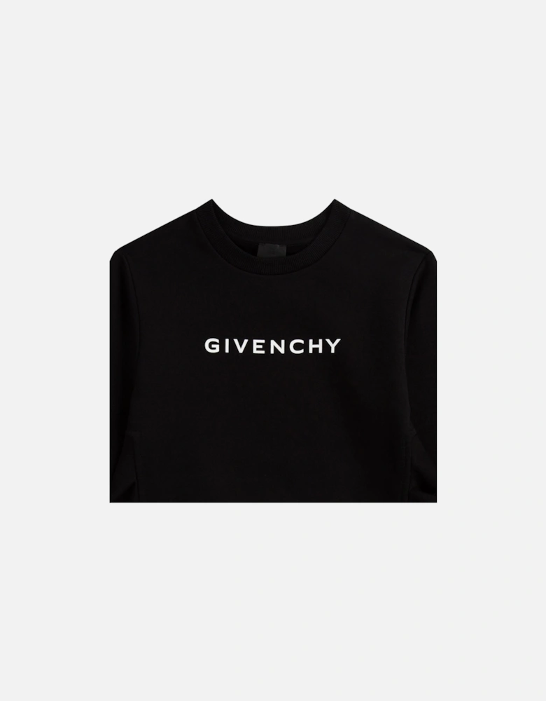 Girls 4g Logo Twill Sweater Black