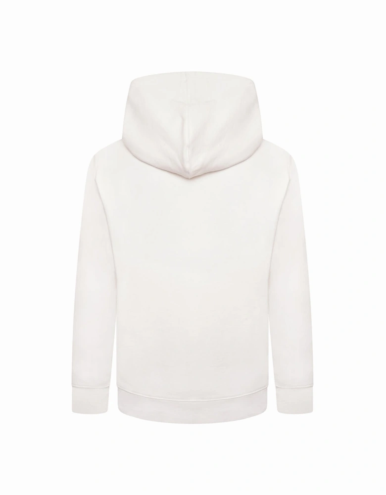 Y-3 Mens Graphic Print Hoodie White