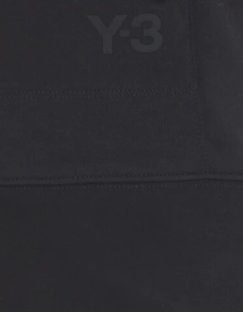 Y-3 Mens Logo Zip Hoodie Black