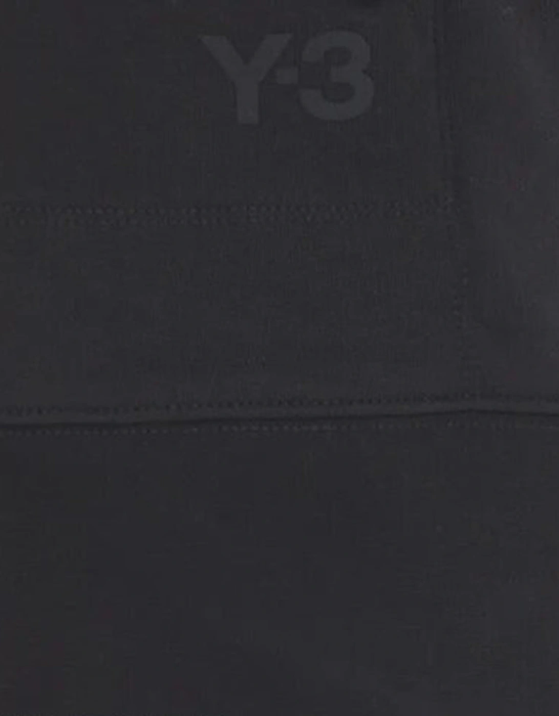 Y-3 Mens Logo Zip Hoodie Black