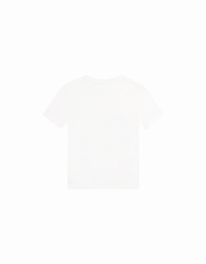 Boys Double L Logo T-shirt White