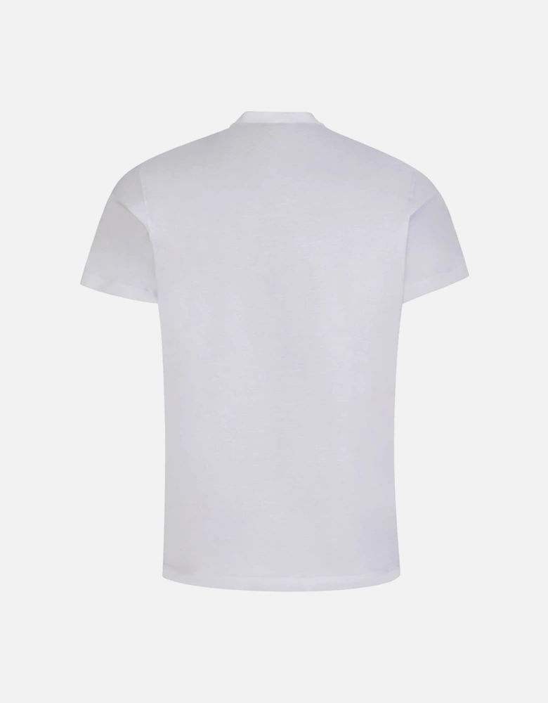 Mens Wave Logo Cigar T-shirt White