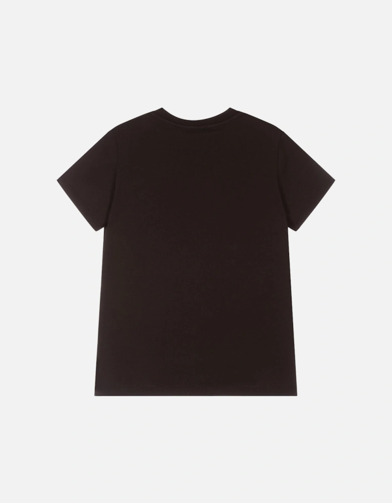 Boys Iridescent Logo T-Shirt Black