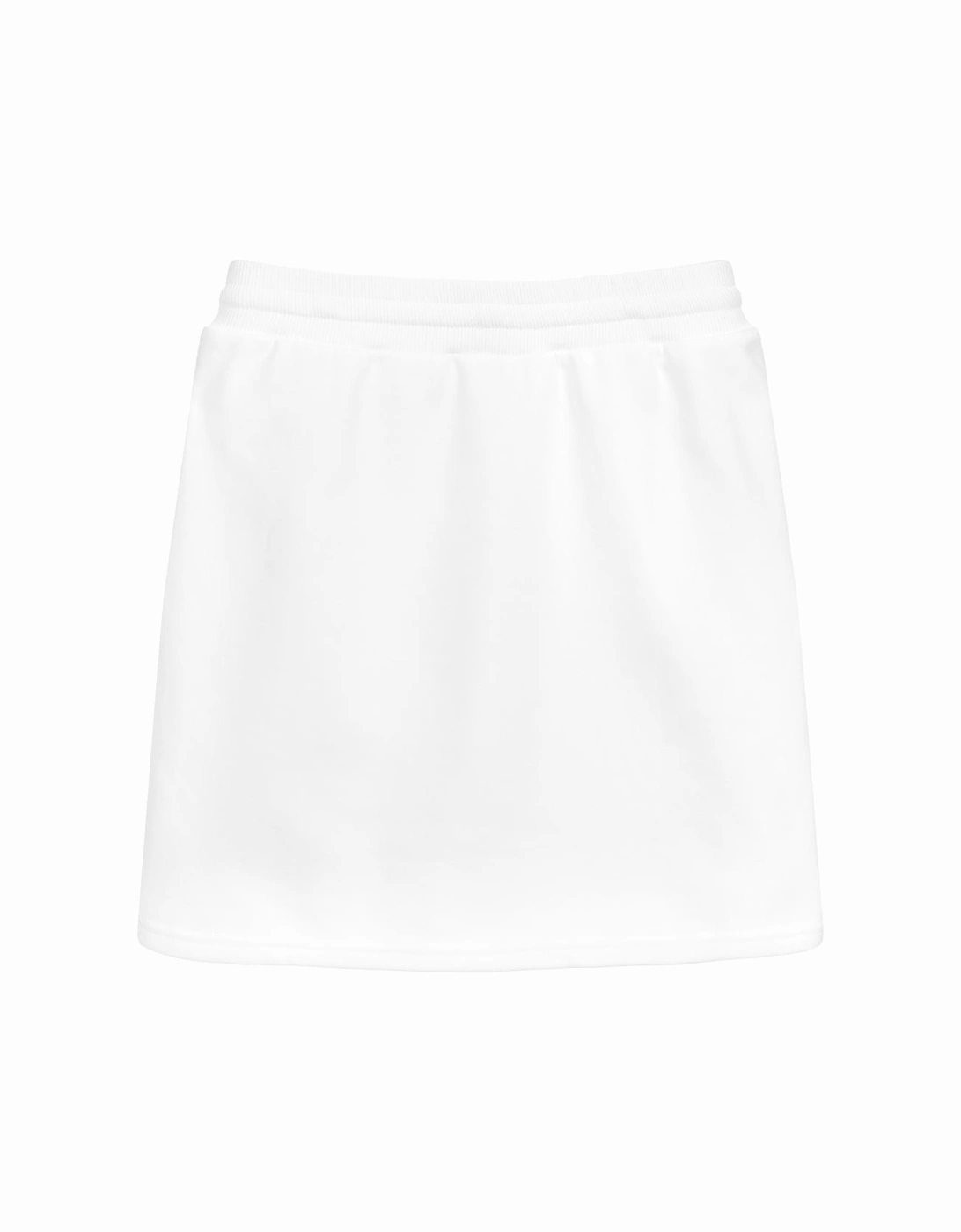 Girls Logo Print Skirt White