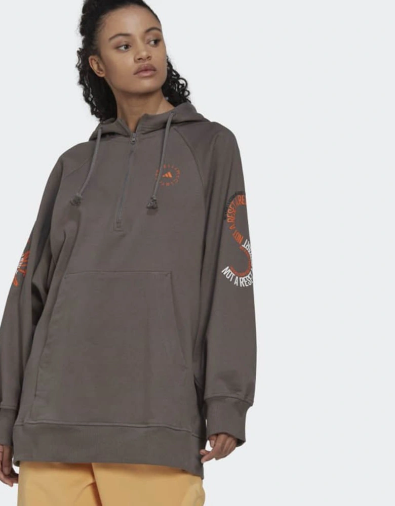 adidas by Stella McCartney Unisex Oversized Hoodie Grey