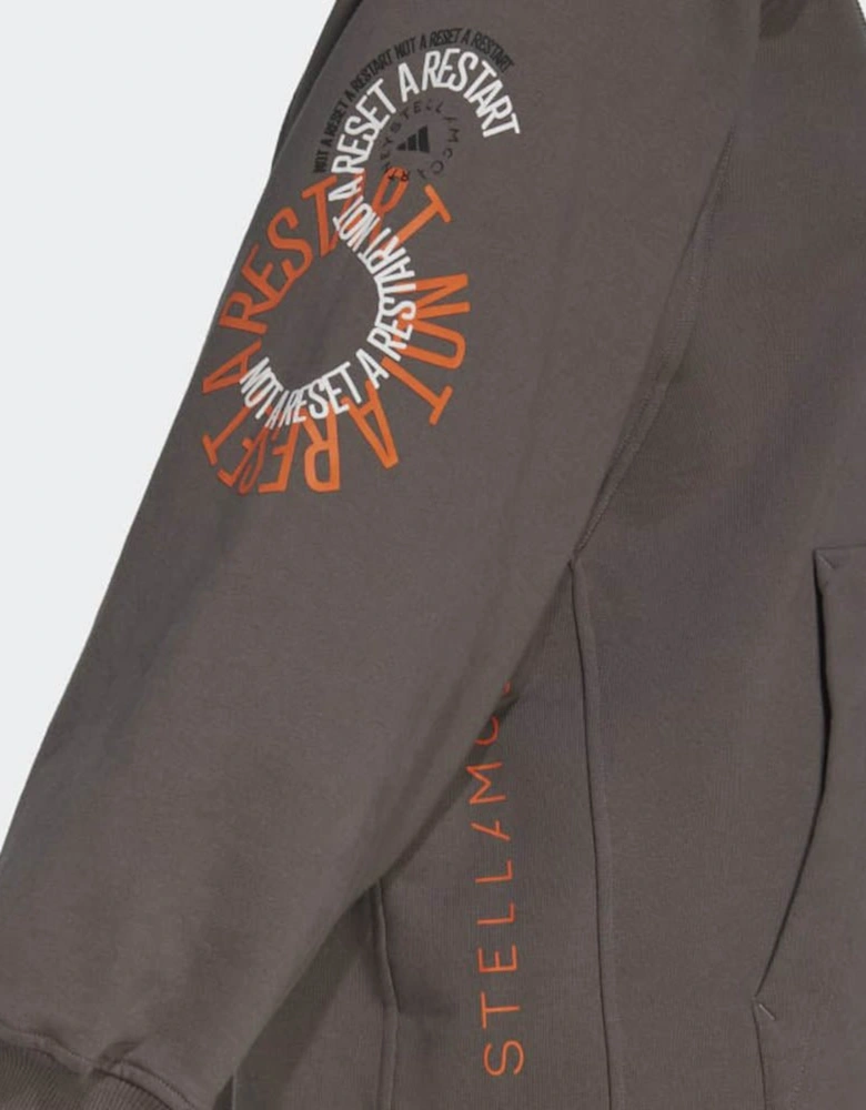 adidas by Stella McCartney Unisex Oversized Hoodie Grey