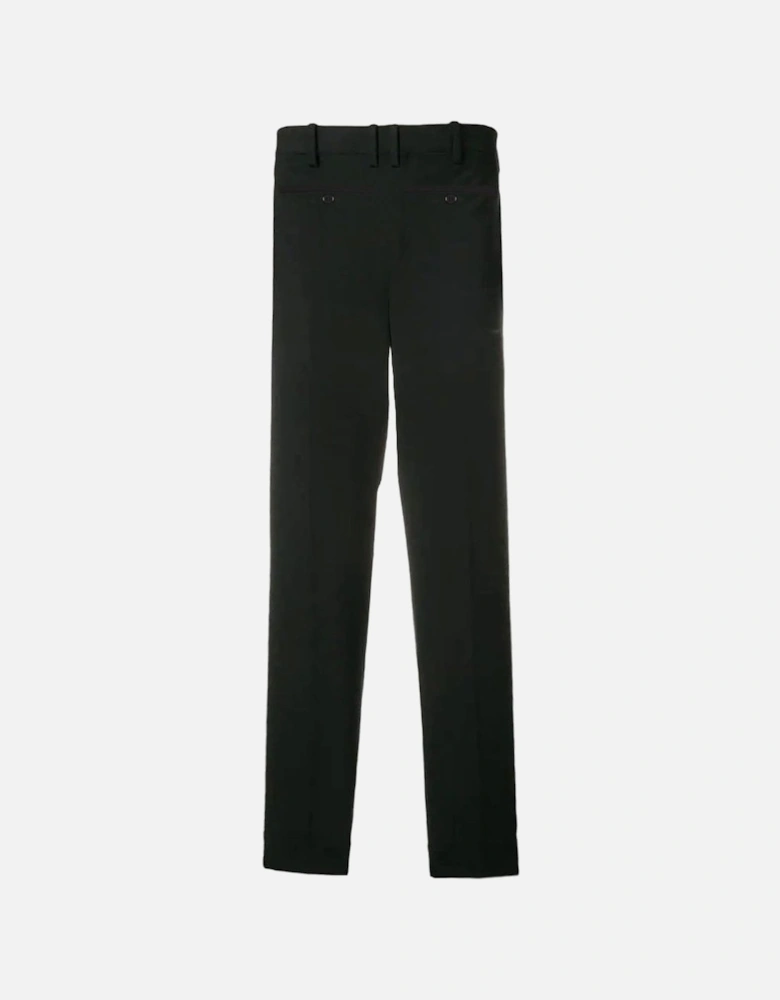Men's Cropped Tailored Trousers Black
