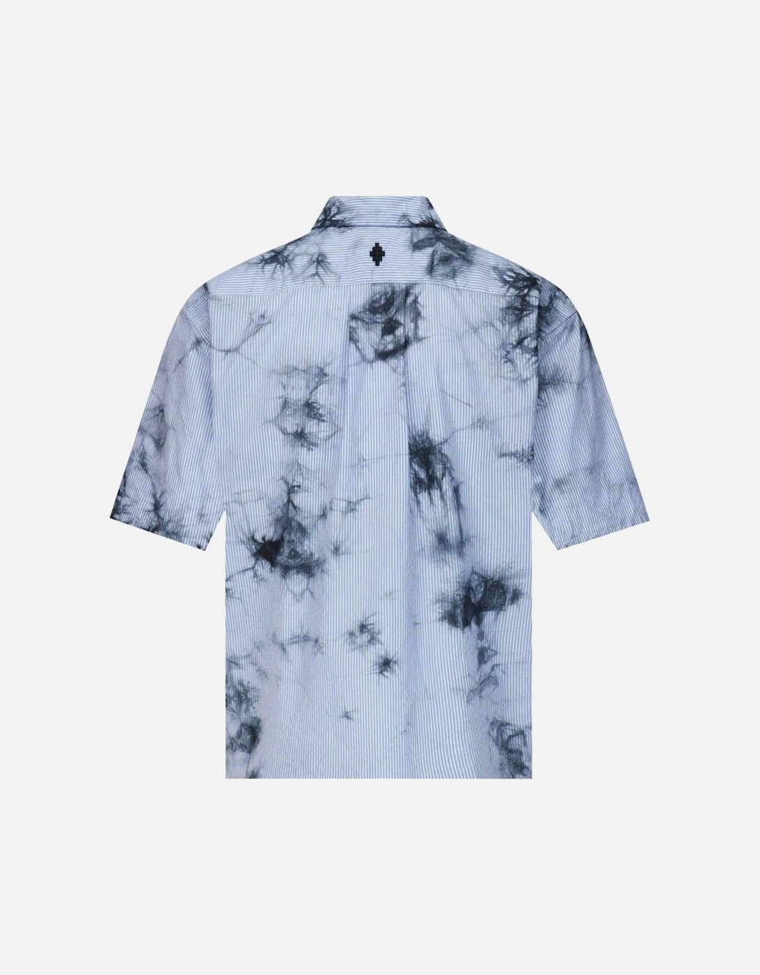 Men's Tie Dye Striped Shirt Blue