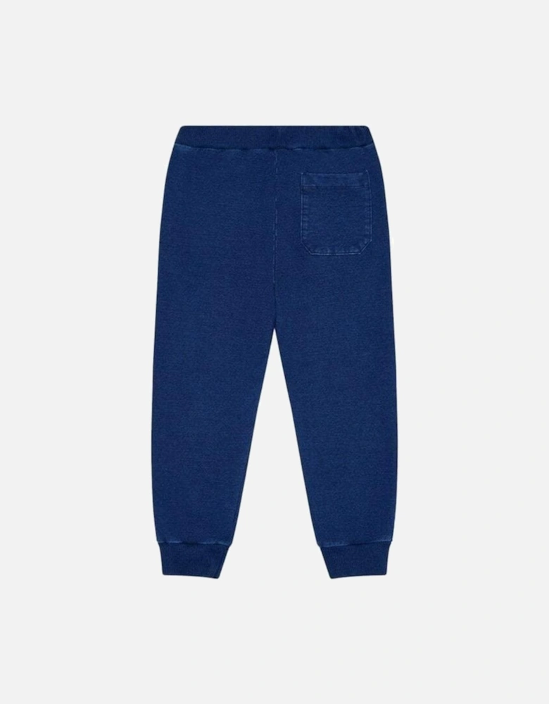 Boys Embroidered Joggers Blue