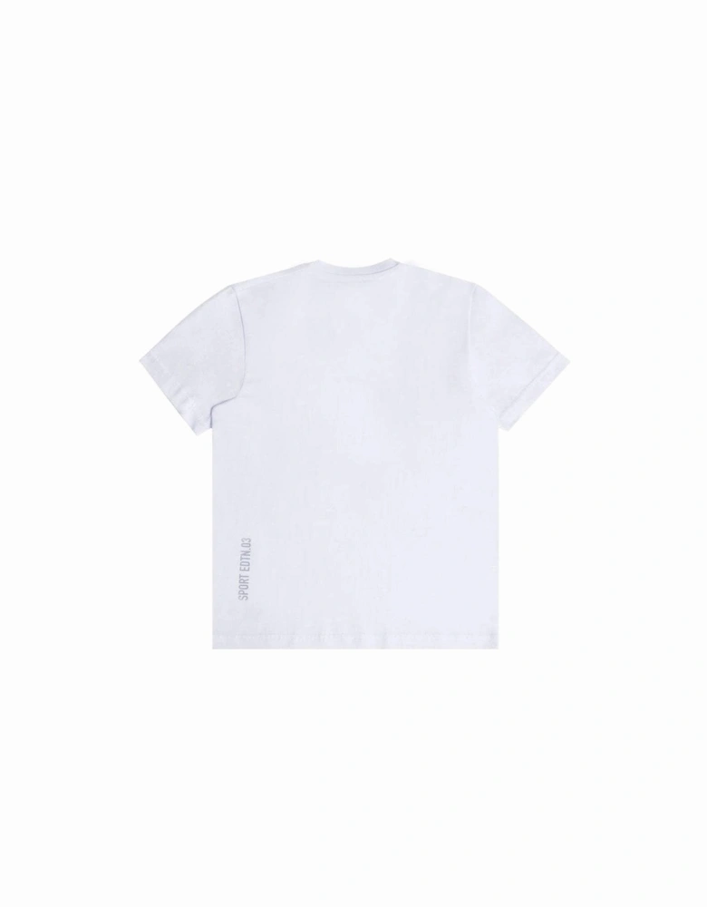 Boys Leaf Logo T-Shirt White