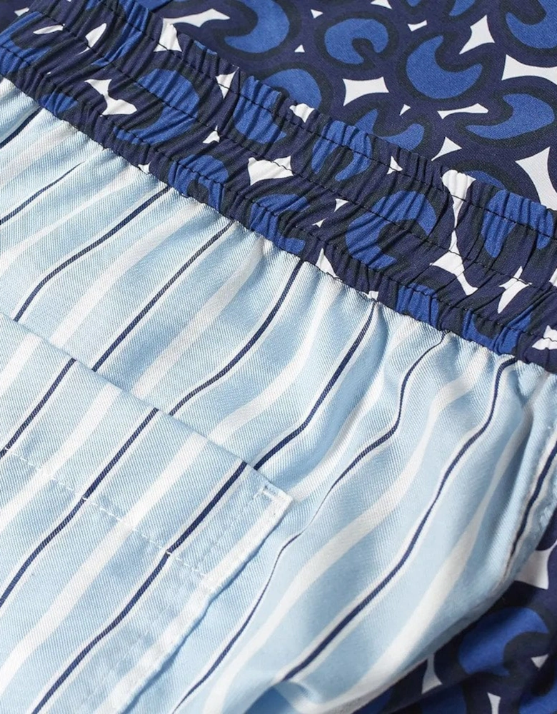Men's Mix Print Swim Shorts Blue