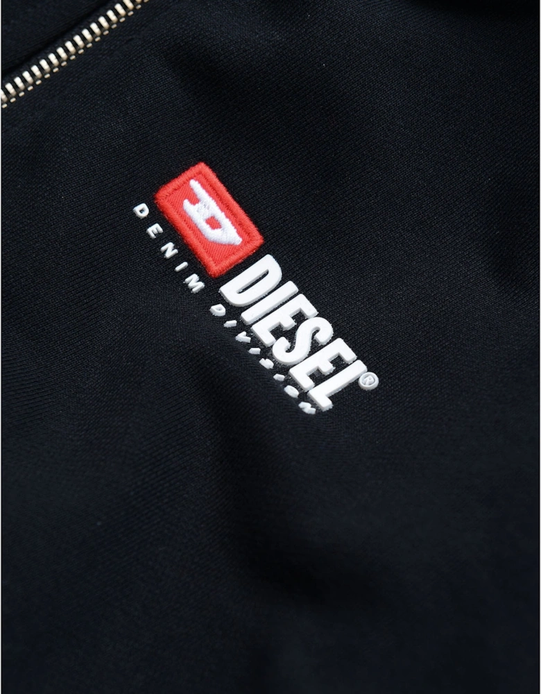 Boys Cotton Logo Hoodie Black