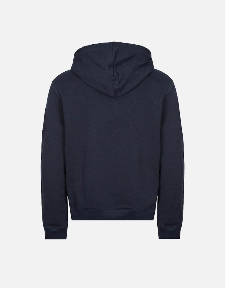 Mens Triangle Hoodie Navy