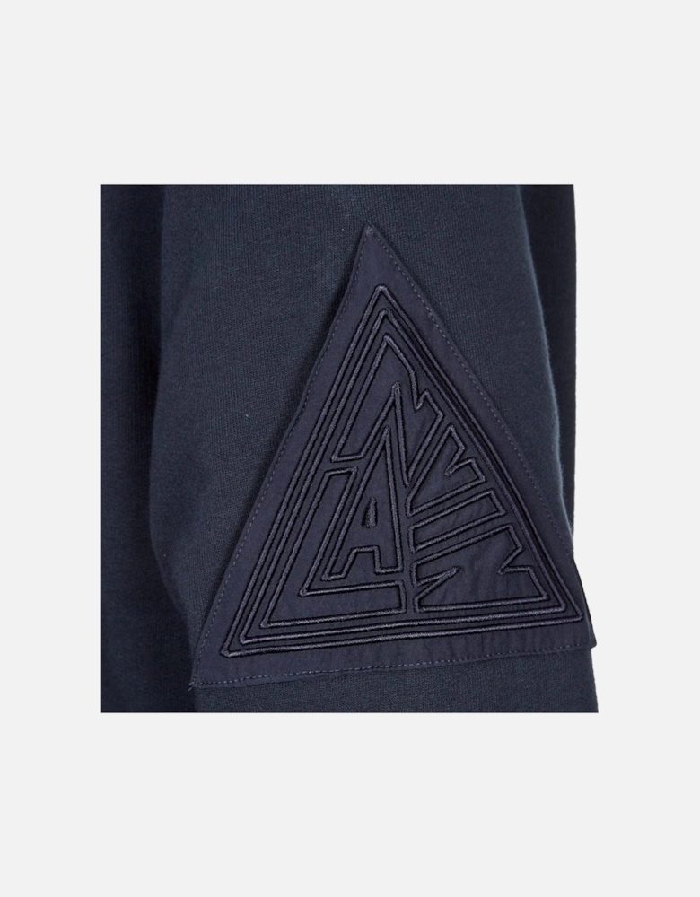 Mens Triangle Hoodie Navy