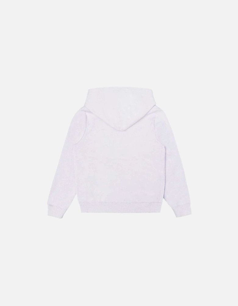 Girls Plain Hoodie Purple