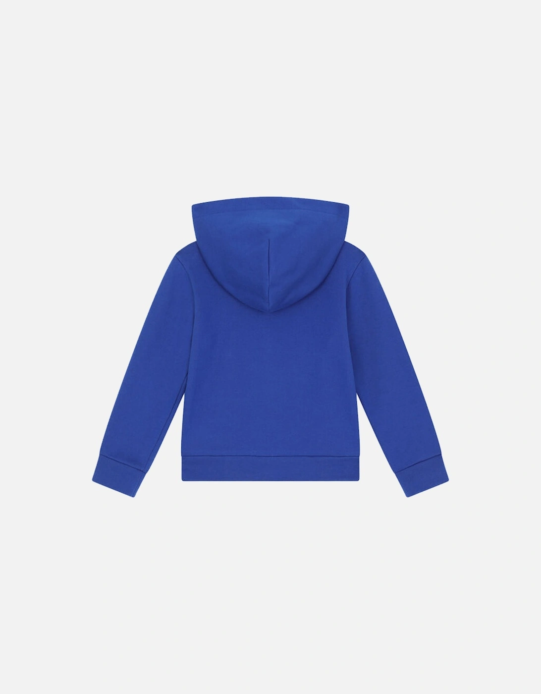 Boys Logo-Appliqué Zip-Up Hoodie Blue