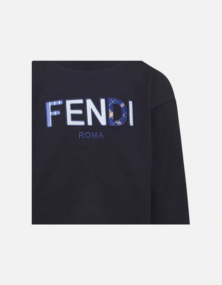 Kids Unisex Logo Sweater Navy