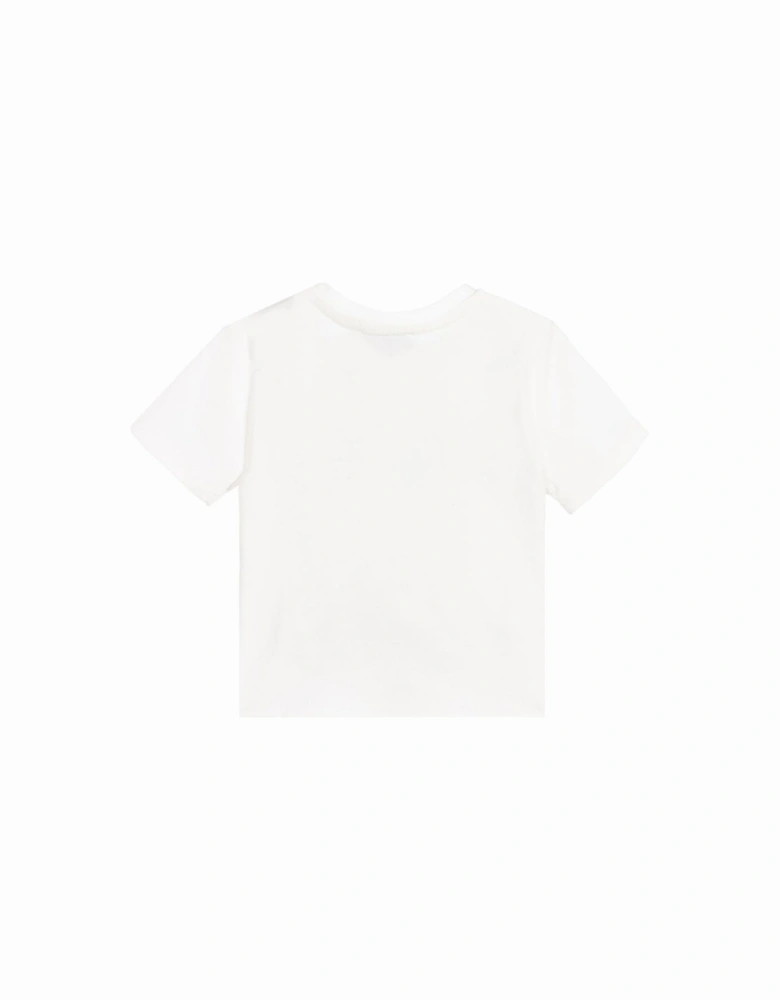 Baby Boys Cotton Logo T-shirt White